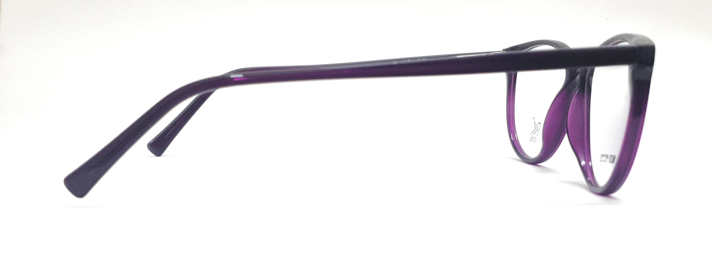 Cateye Eyeglasses RK KENEE MOD 8020 Black-Purple Tint