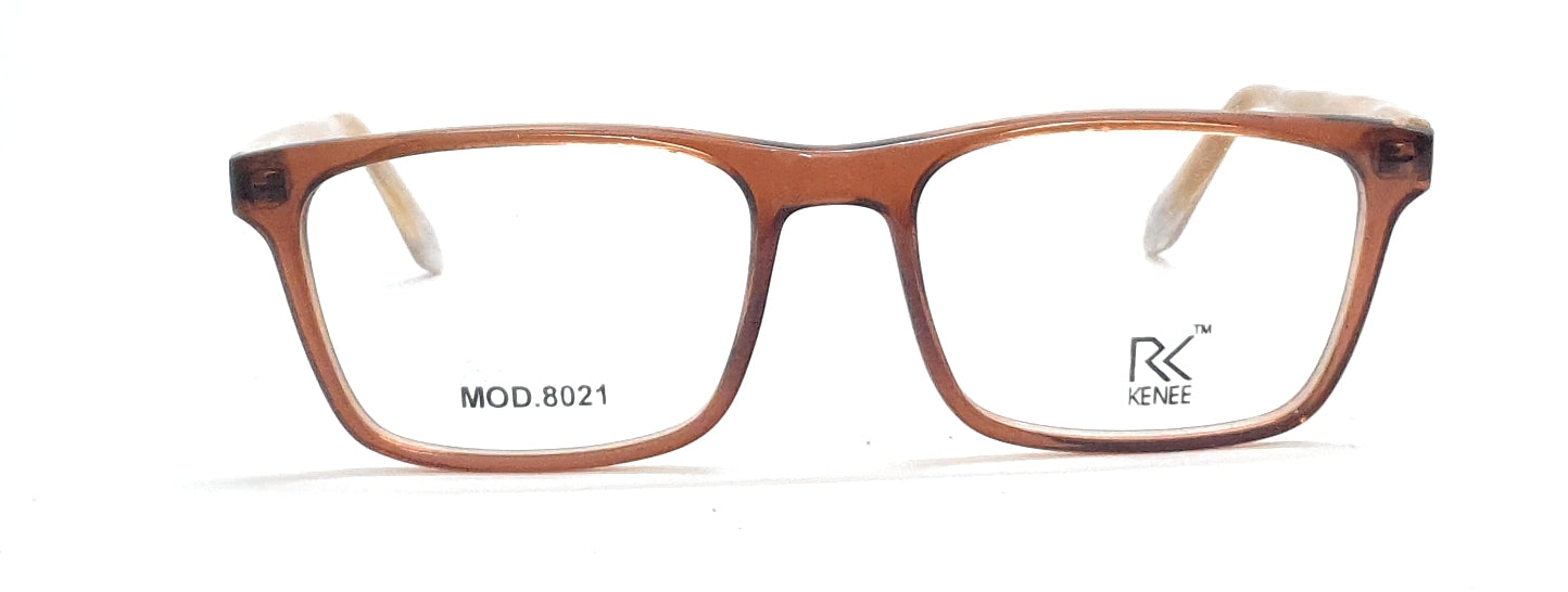 Rectangle eyeglasses for kids RK Kenee Mod 8021 brown