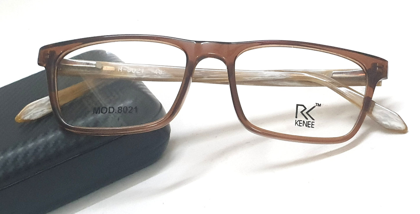 Rectangle Eyeglasses for Kids RK KENEE MOD 8021 Brown