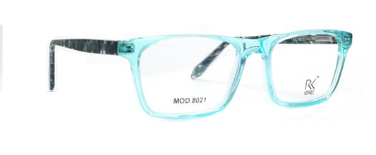 Rectangle Eyeglasses for Kids RK KENEE MOD 8021 Light Blue
