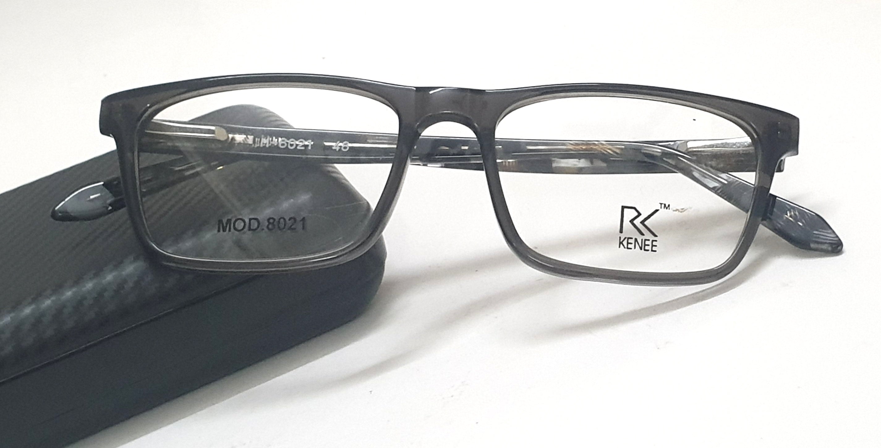 Rectangle eyeglasses for kids RK Kenee Mod 8021 light grey