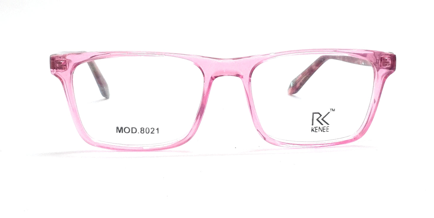 Rectangle eyeglasses for kids RK Kenee Mod 8021 pink