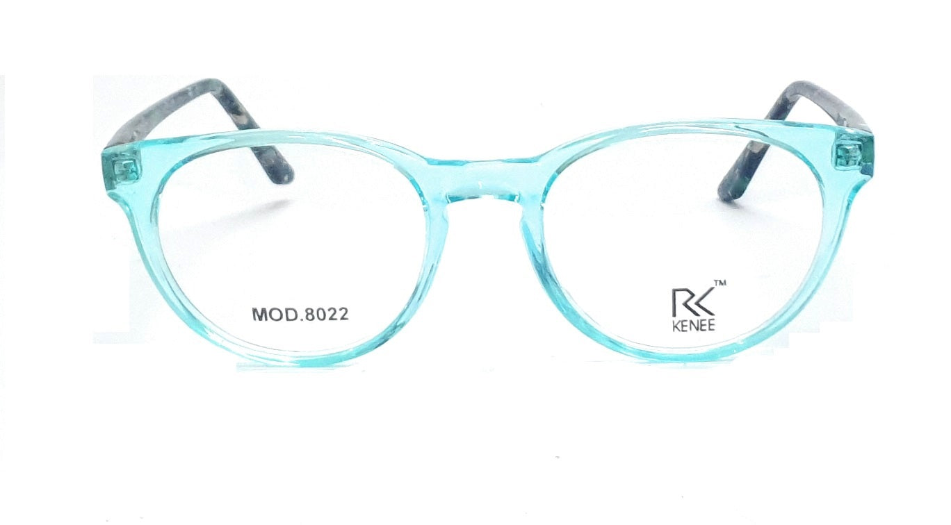 Round Shape Eyeglasses for Kids RK KENEE MOD 8022 Light Blue