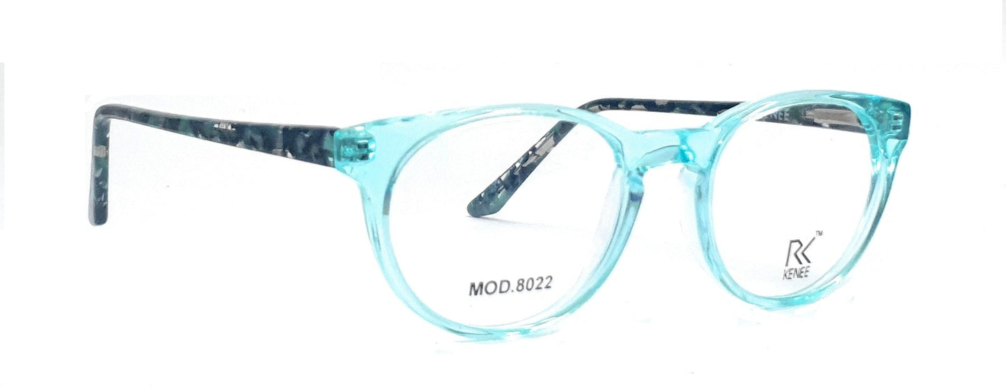 Round Shape Eyeglasses for Kids RK KENEE MOD 8022 Light Blue