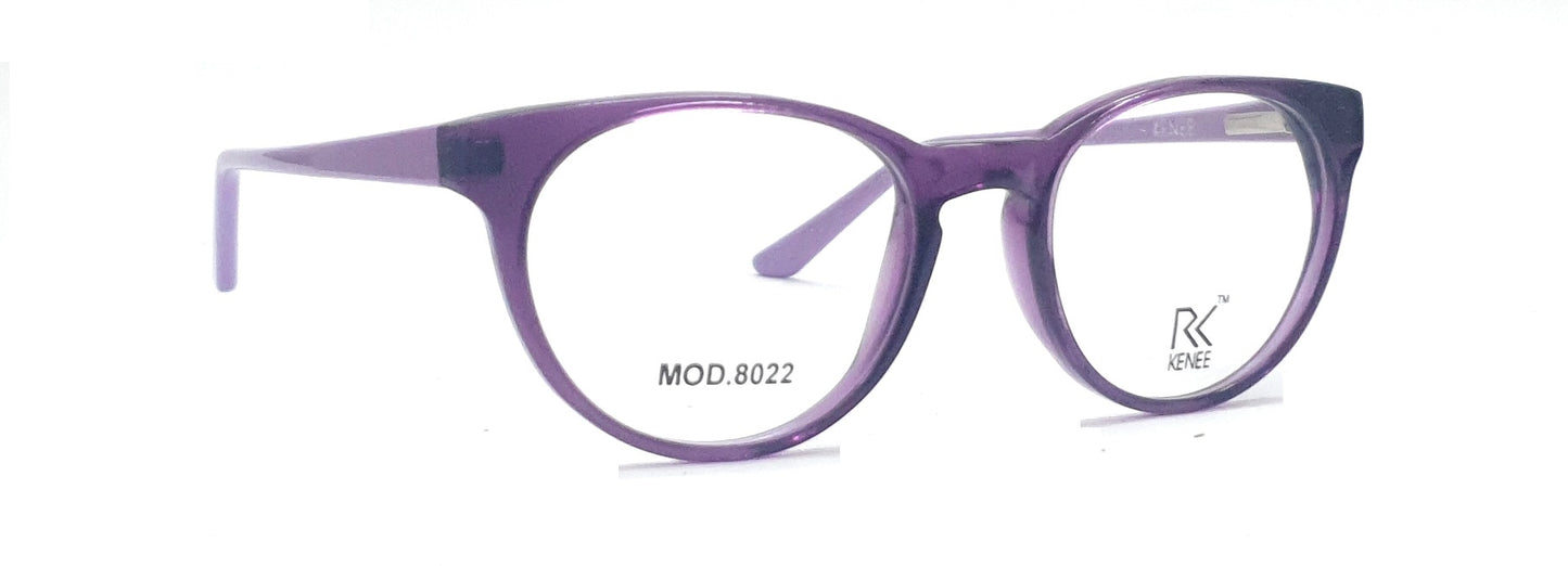 Round Shape Eyeglasses for Kids RK KENEE MOD 8022 Light Purple