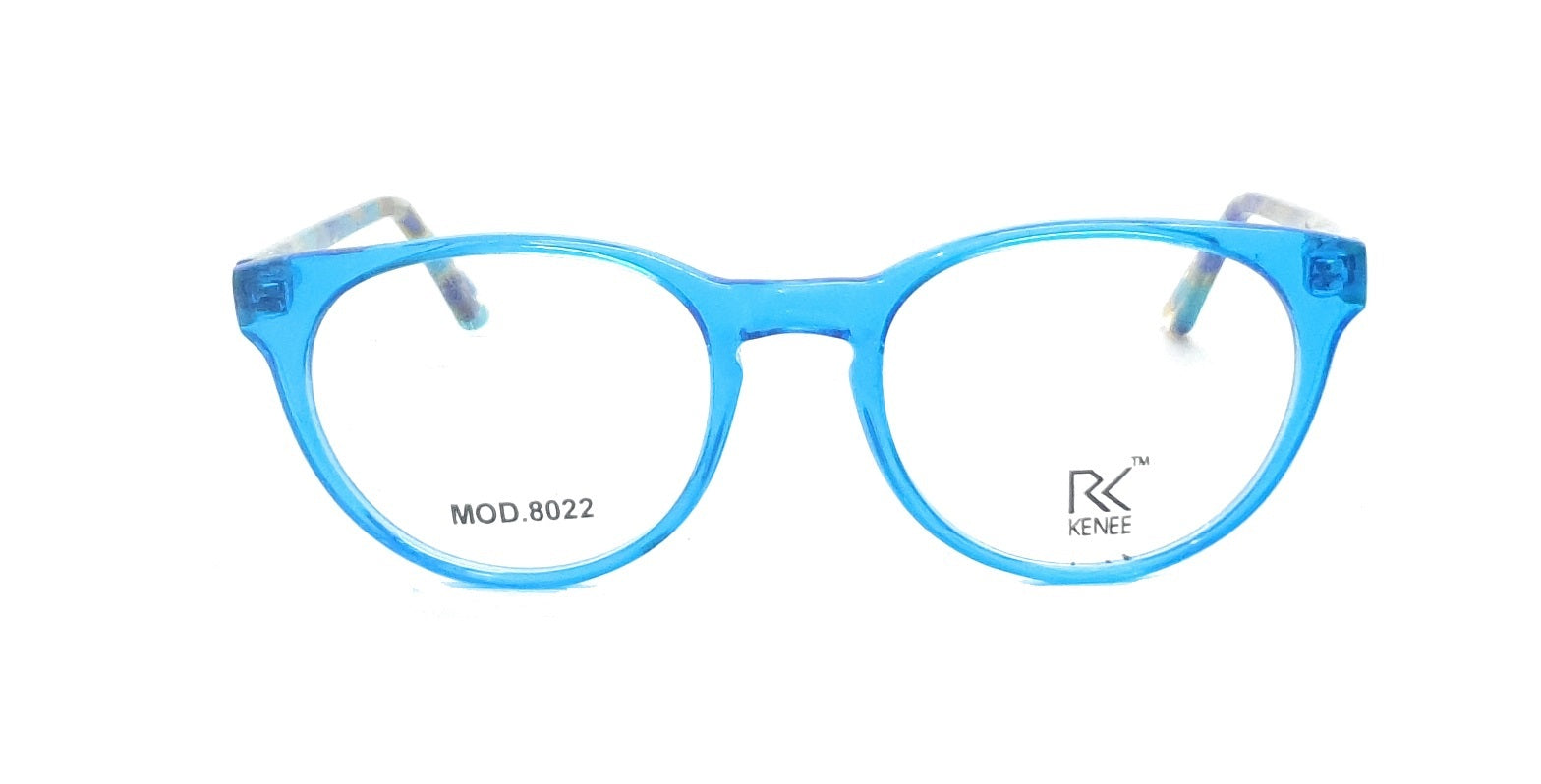 Round Shape Eyeglasses for Kids RK KENEE MOD 8022 Sky Blue