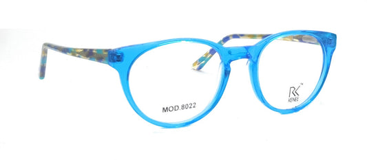 Round Shape Eyeglasses for Kids RK KENEE MOD 8022 Sky Blue
