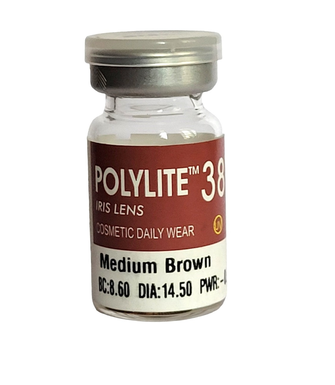 Prosthetic Contact lenses Medium Brown Polylite 38