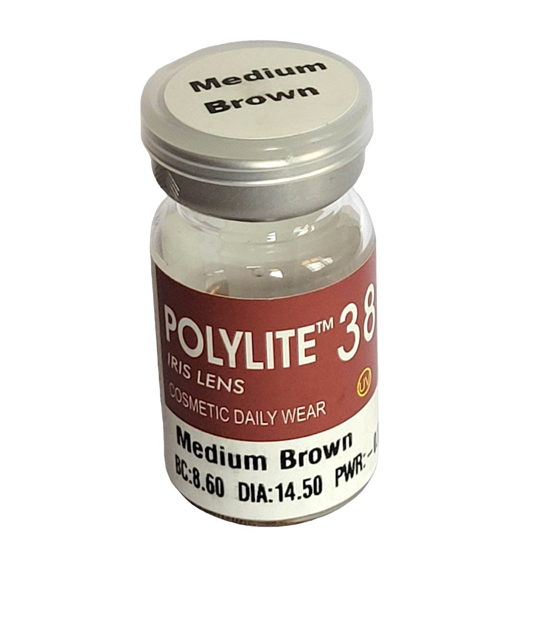 Prosthetic Contact lenses Medium Brown Polylite 38