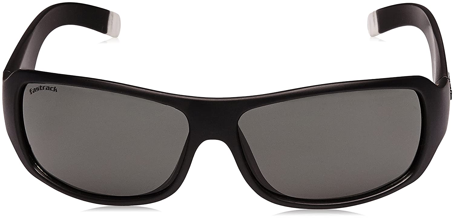 Fastrack Black Wrapround Uniex Sunglasses P089GR3