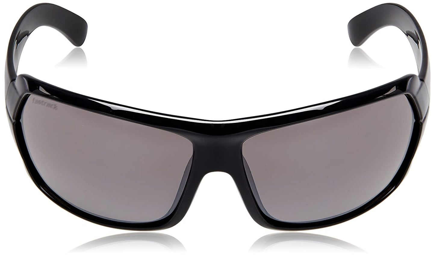 Fastrack Black Wraparound Sunglasses P190BK1