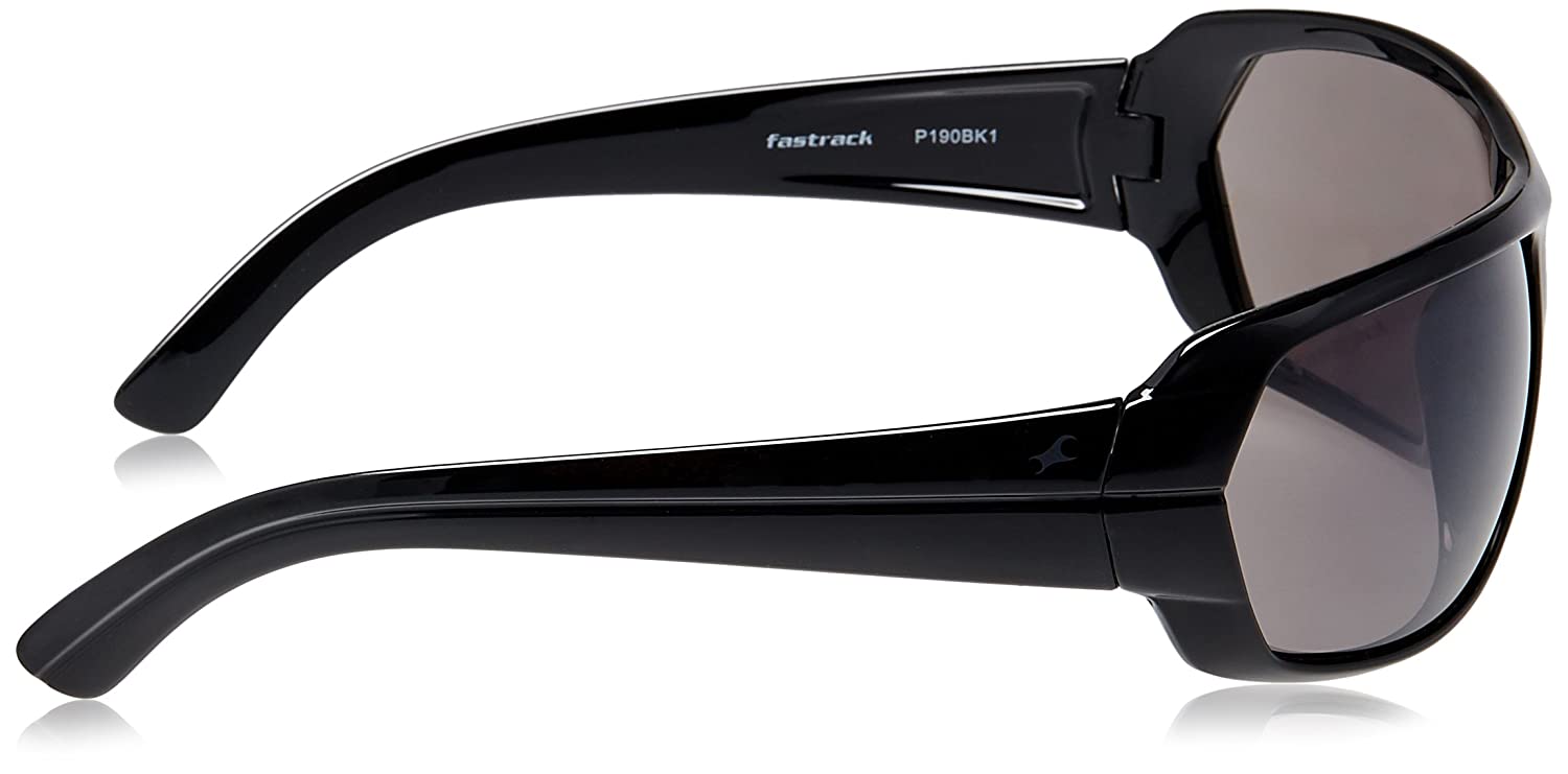 Fastrack Black Wraparound Sunglasses P190BK1