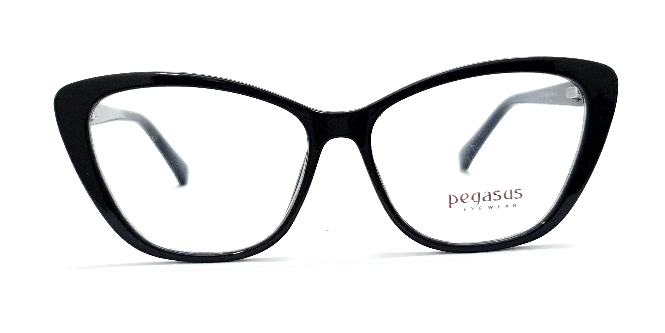 Pegasus Cateye Eyeglasses Spectacle LH3008 with Power ANTI-GLARE-Reflective Glasses Black PE-021