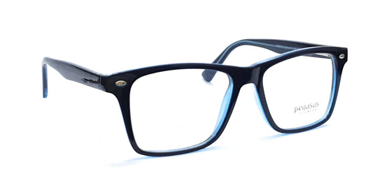 Pegasus Wayfarer Eyeglasses Spectacle LH6010 with Power ANTI-GLARE-Reflective Glasses Blue PE-017