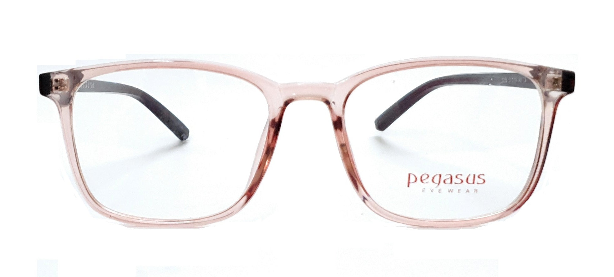 Brown transparent eyeglasses