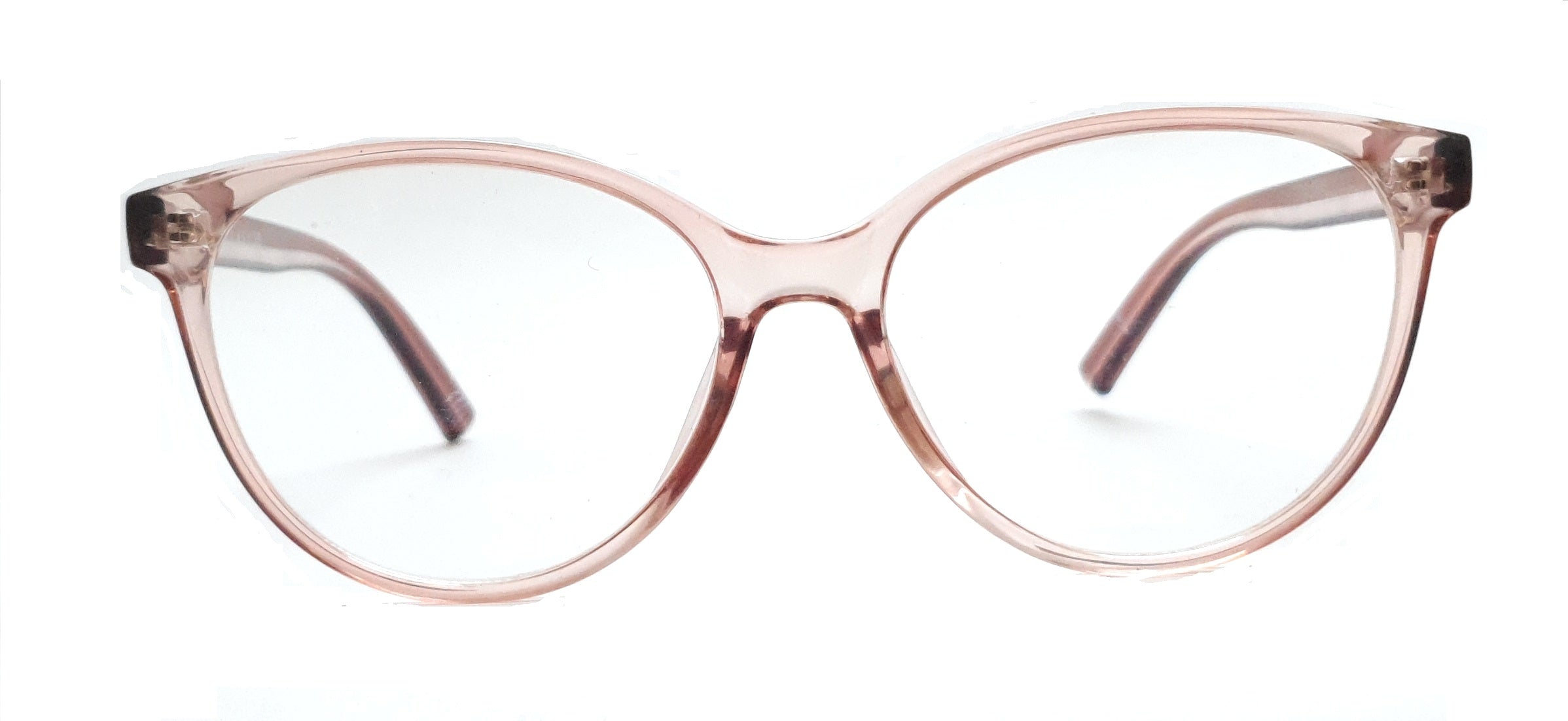 Brown transparent spectacle glasses