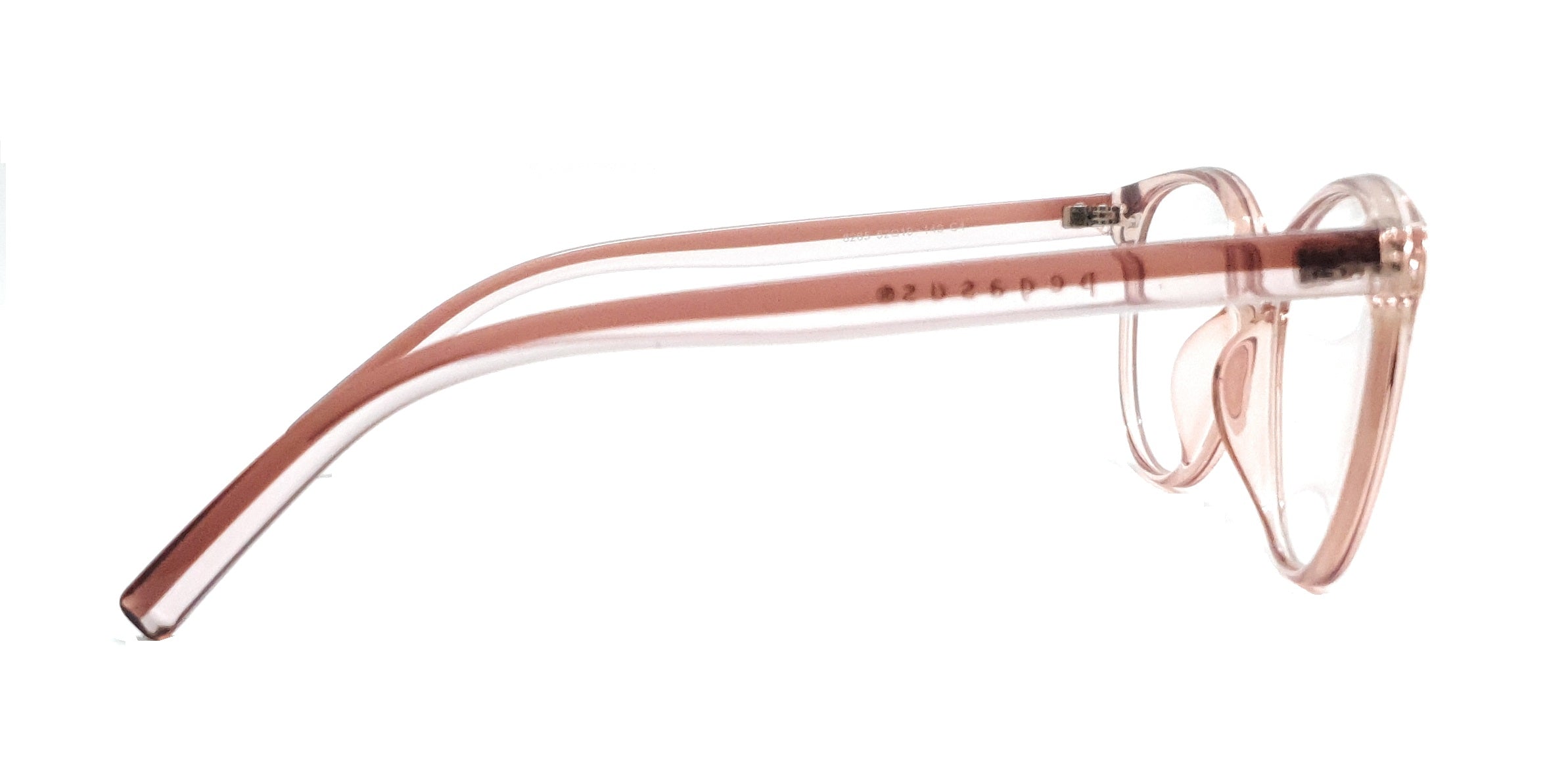 Brown transparent spectacle glasses