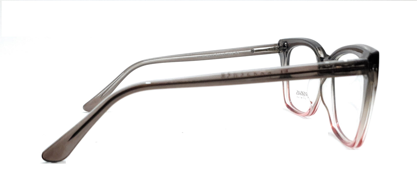 Pegasus Retro Eyeglasses Spectacle LH6003 with Power ANTI-GLARE-Reflective Glasses Gradual Black PE-026