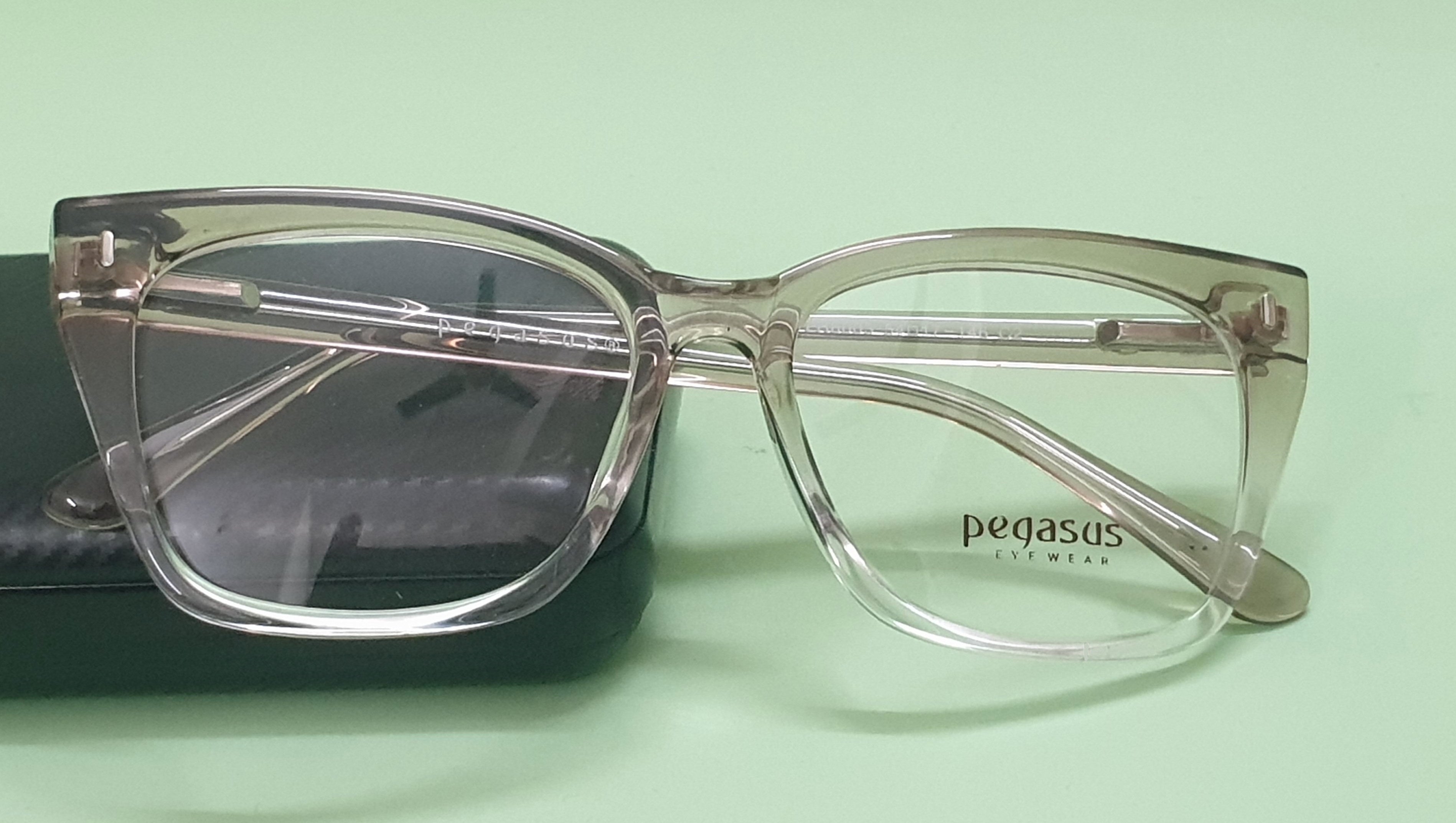 Gradual brown spectacle glasses