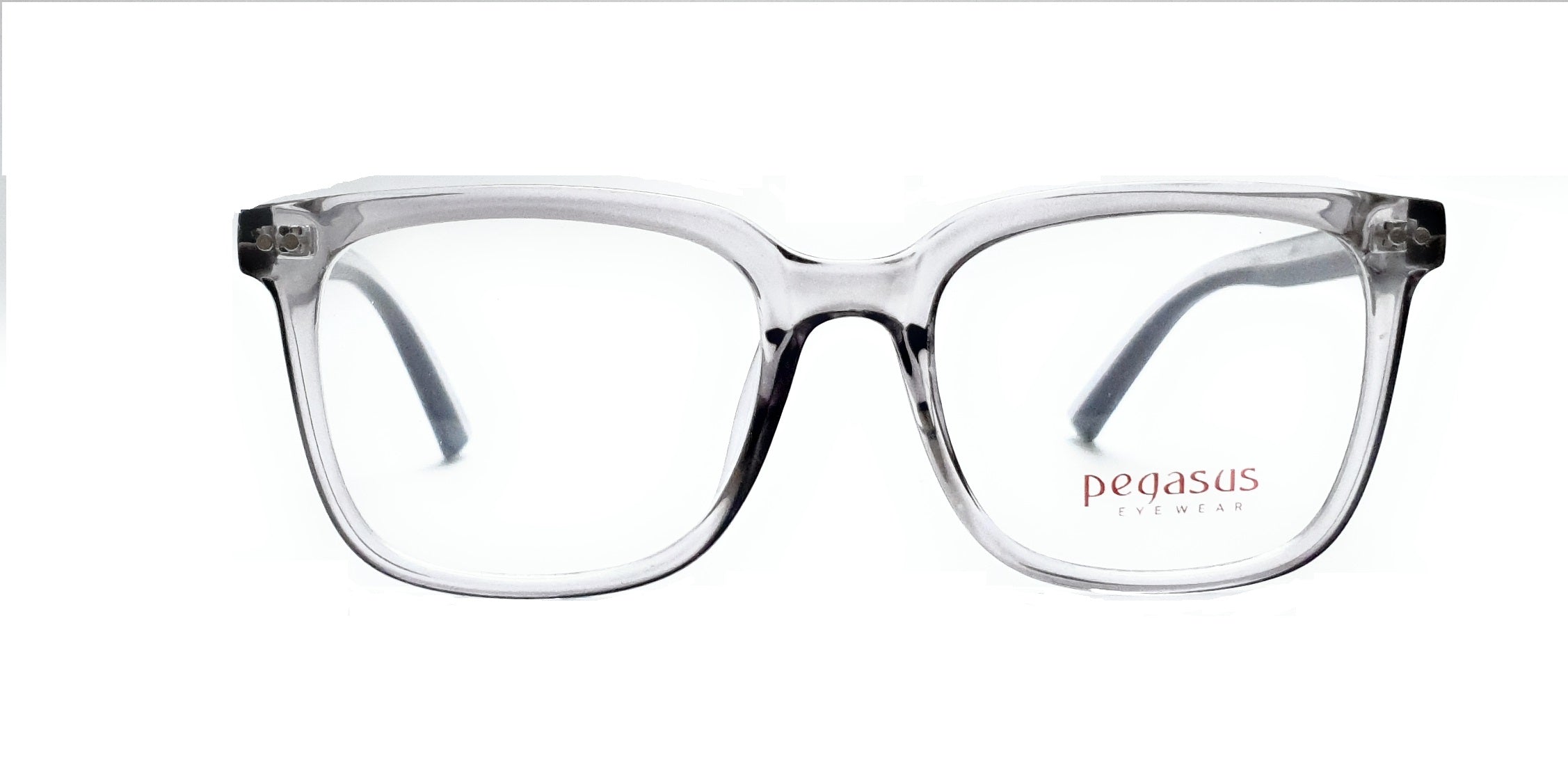 Pegasus Eyeglasses Spectacle 8261 with Power ANTI-GLARE-Reflective Glasses Grey Transparent PE-043