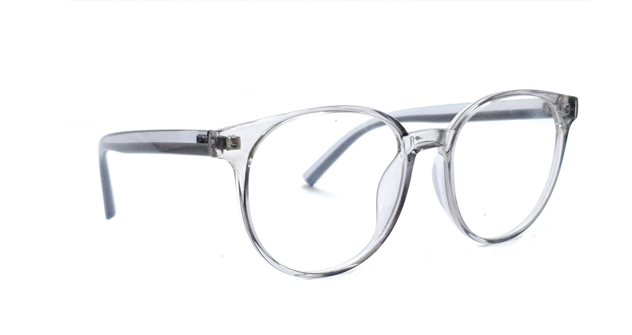 Grey transparent spectacle glasses