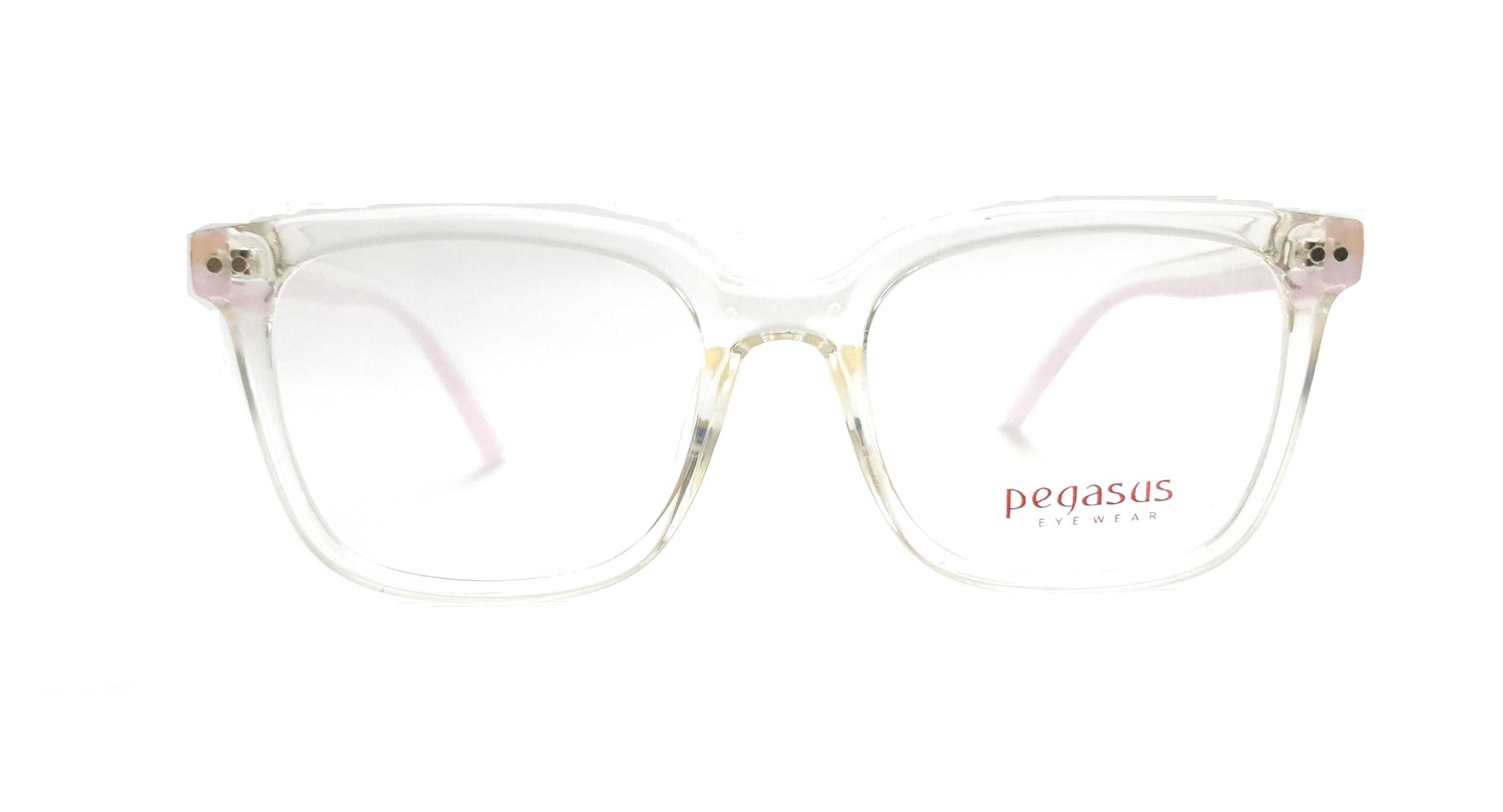 Pegasus Eyeglasses Spectacle 8261 with Power ANTI-GLARE-Reflective Glasses White Transparent PE-042