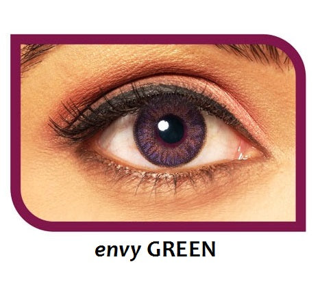 Polylite Monthly Color Disposable Contact Lenses Envy Green ( 2pcs in Pack )