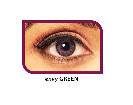 Polylite Monthly Color Disposable Contact Lenses Envy Green ( 2pcs in Pack )
