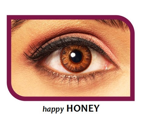 Polylite Monthly Color Disposable Contact Lenses Happy Honey ( 2pcs in Pack )