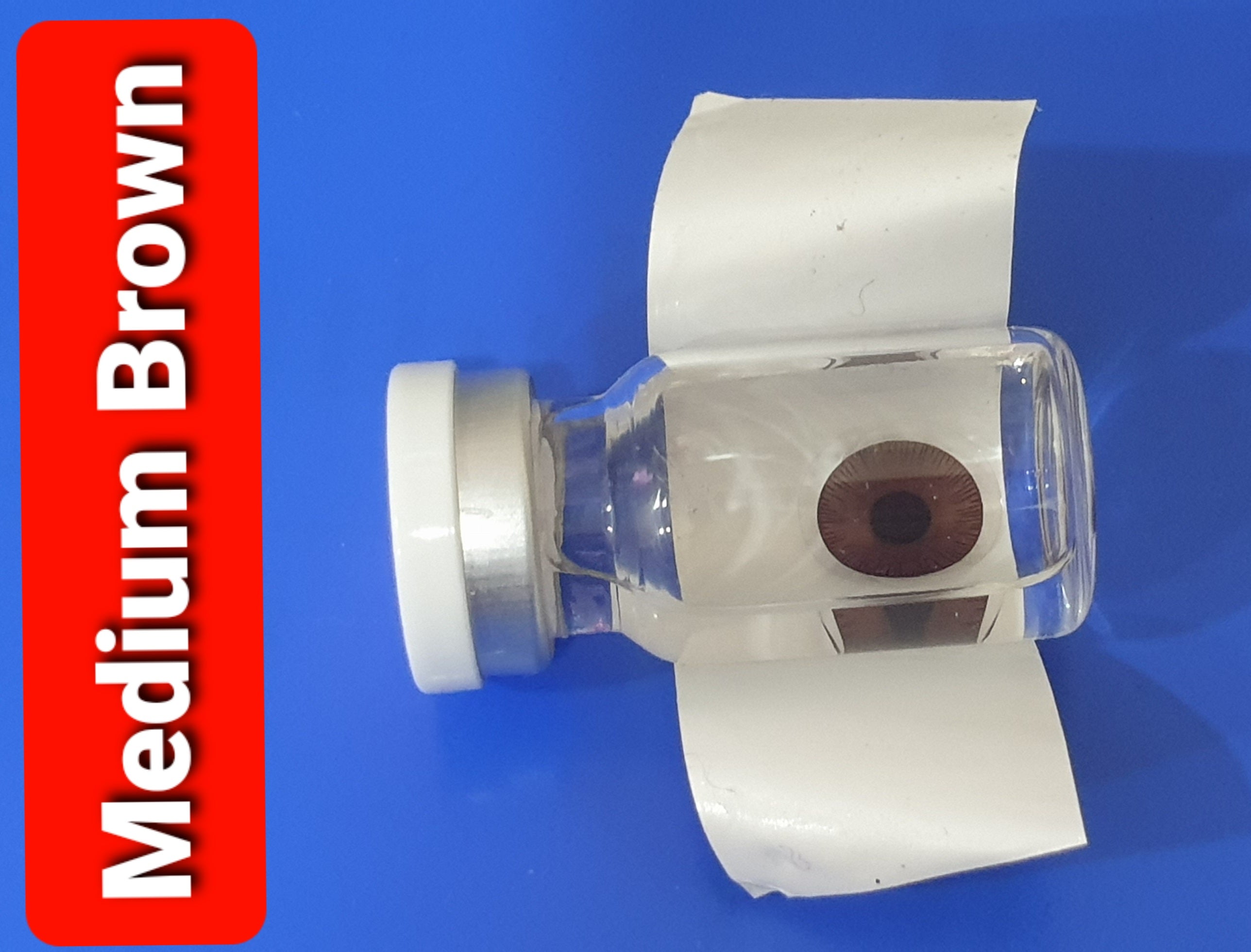 Medium Brown Prosthetic Contact Lenses Image