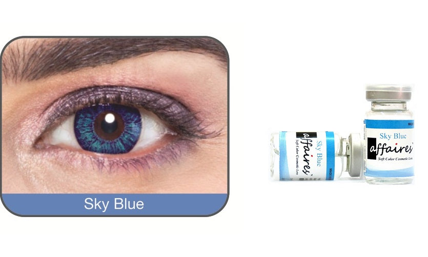 Affaires Color Yearly Contact Lenses Two Tone Sky Blue