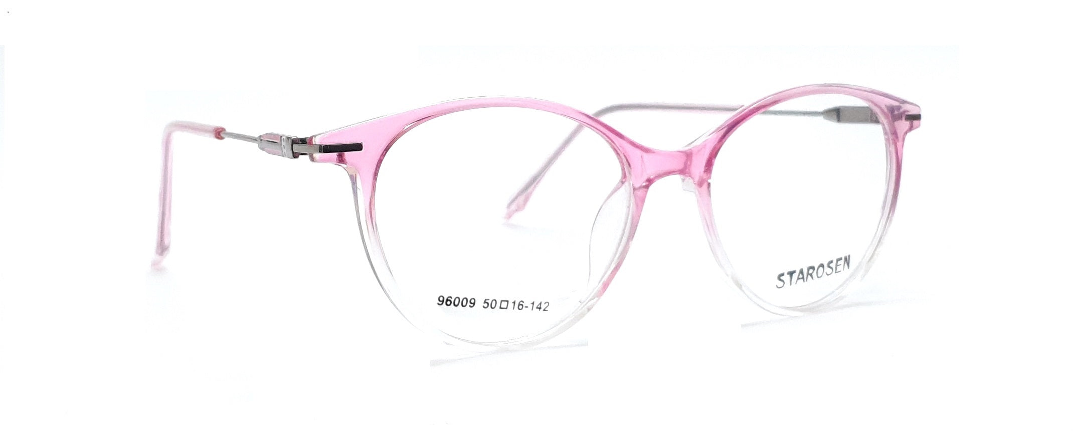 Round Eyeglasses Spectacle 96009 with Power ANTI-GLARE-Reflective Glasses Gradual Pink VS-021