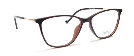 Smart Eyeglasses Spectacle TN-002 with Power ANTI-GLARE-Reflective Glasses Brown VS-014