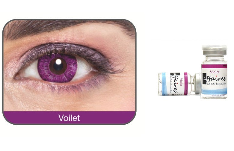 Affaires Color Yearly Contact Lenses Two Tone Violet