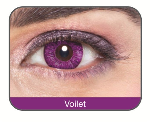 Affaires Color Yearly Contact Lenses Two Tone Violet Color ( 2pcs in Pack )