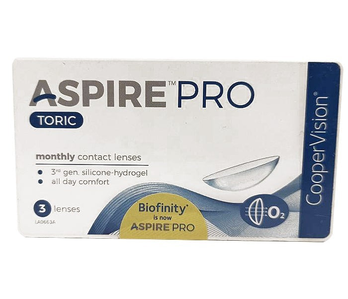 Aspire Pro Torics Monthly Disposable Lenses