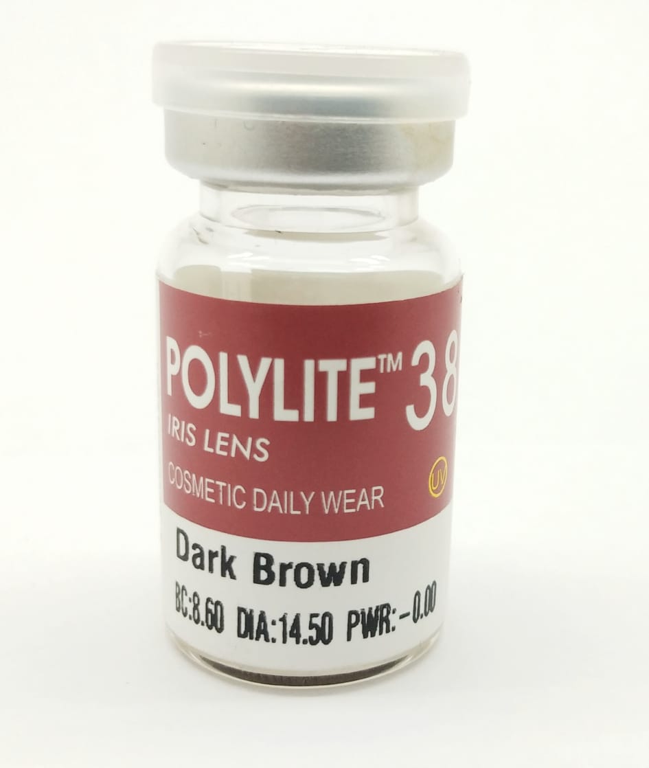 Dark Brown Prosthetic Contact Lenses Image