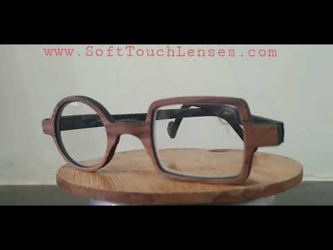 Glasses with one round lens and one square lens hotsell